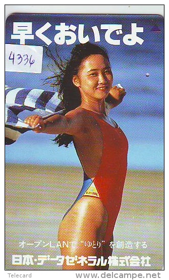 Télécarte Japon EROTIQUE (4336) ACTRESS * EROTIC  Japan PHONECARD EROTIK * BIKINI GIRL * BATHCLOTHES * FEMME * SEXY LADY - Moda