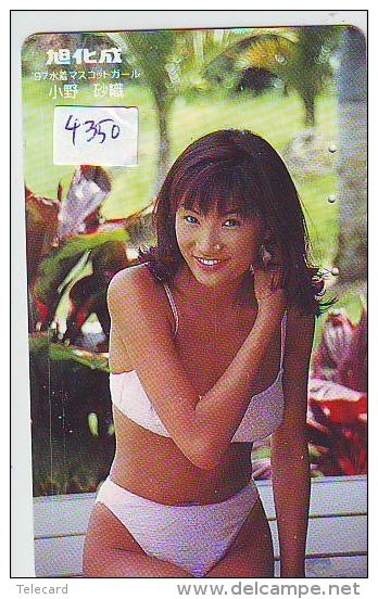 Télécarte Japon EROTIQUE (4350) ACTRESS * EROTIC  Japan PHONECARD EROTIK * BIKINI GIRL * BATHCLOTHES * FEMME * SEXY LADY - Moda