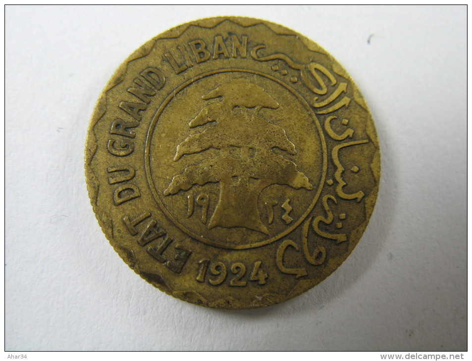 LEBANON LIBAN 2 PIASTRES  1924    LOT 29 NUM 8 - Liban