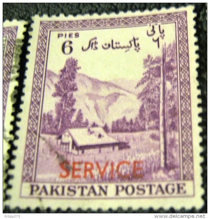 Pakistan 1954 Kaghan Valley Service 6p - Used - Pakistan