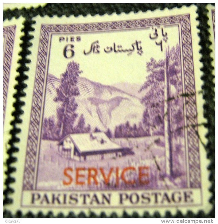 Pakistan 1954 Kaghan Valley Service 6p - Used - Pakistan