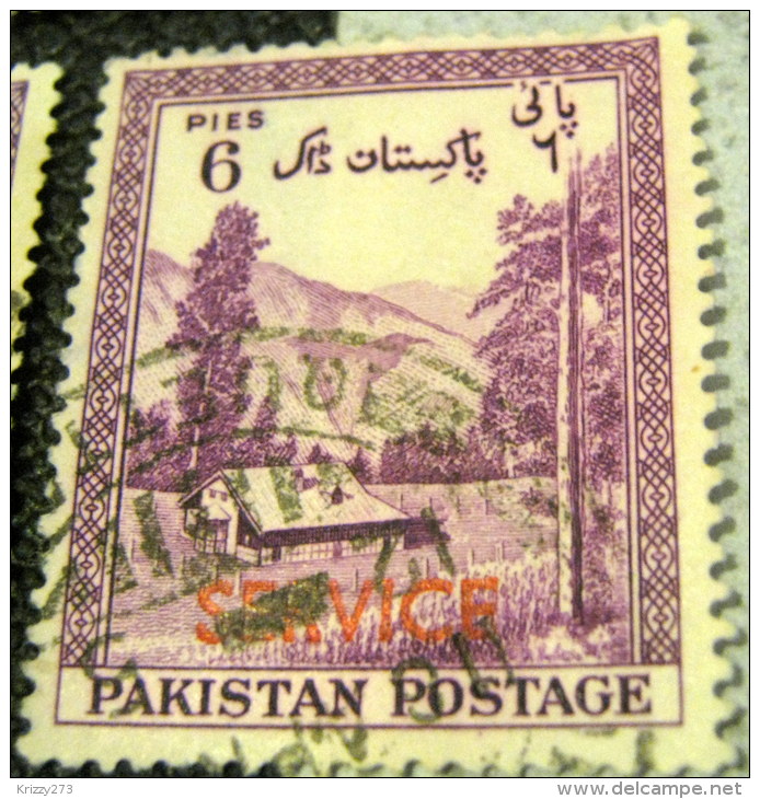 Pakistan 1954 Kaghan Valley Service 6p - Used - Pakistan
