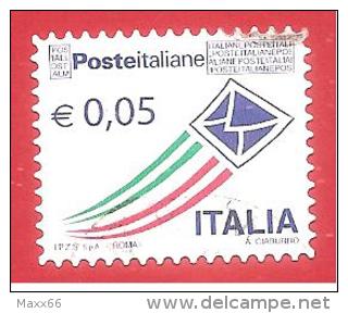 ITALIA REPUBBLICA USATO - 2010 - Posta Italiana - Prioritaria - Ordinaria - € 0,05 - S. 3180 - 2001-10: Usati