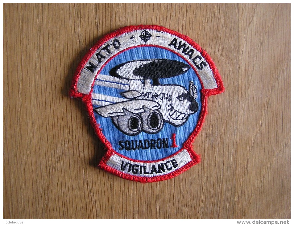 NATO OTAN AWACS Squadron 1 Vigilance ECUSSON PATCH BADGE Armée Avion Aviation - Ecussons Tissu