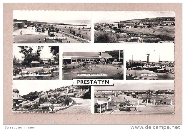 POSTCARD - PRESTATYN - MULTI VIEW POSTCARD INCLUDING THE  HOLIDAY CAMP - Flintshire