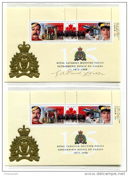 Canada ** -  Bloc  26/27  - Gendarmerie Royale  -    . - Blocks & Sheetlets