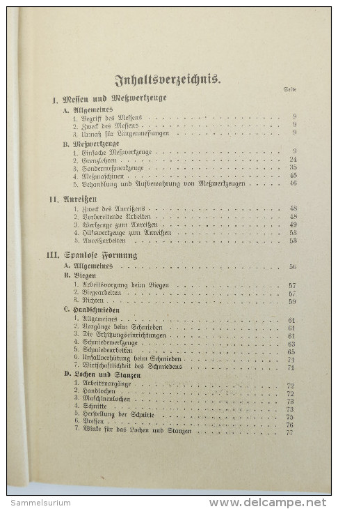 Walter Kliewer "Arbeitsverfahren In Der Maschinenschlosserei" Band 1 Aus Der Reihe Praktikum Der Maschinenschlosserei - Técnico