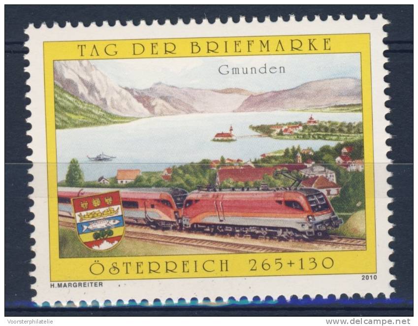 OOSTENRIJK ÖSTERREICH AUSTRIA AUTRICHE 2010 TAG DER BRIEFMARKEN TRAIN ZUG VERY FINE MNH ** - Ongebruikt