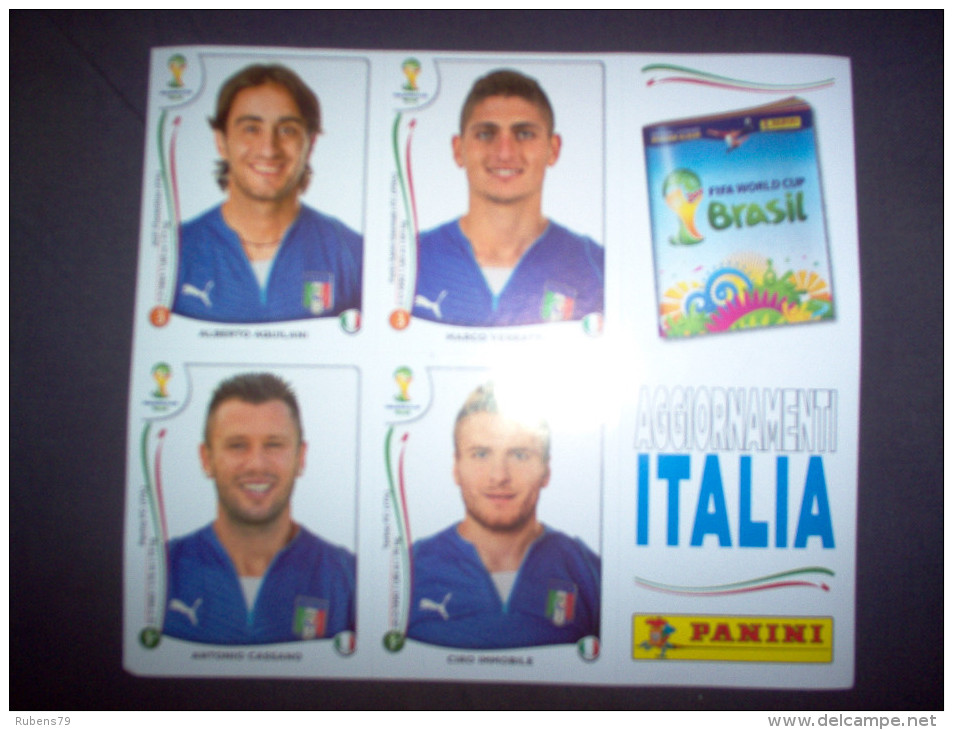 BRASIL 2014 PANINI - AGGIORNAMENTO FIGURINE/STICKERS NAZIONALE ITALIANA/ITALY  - - Edizione Italiana