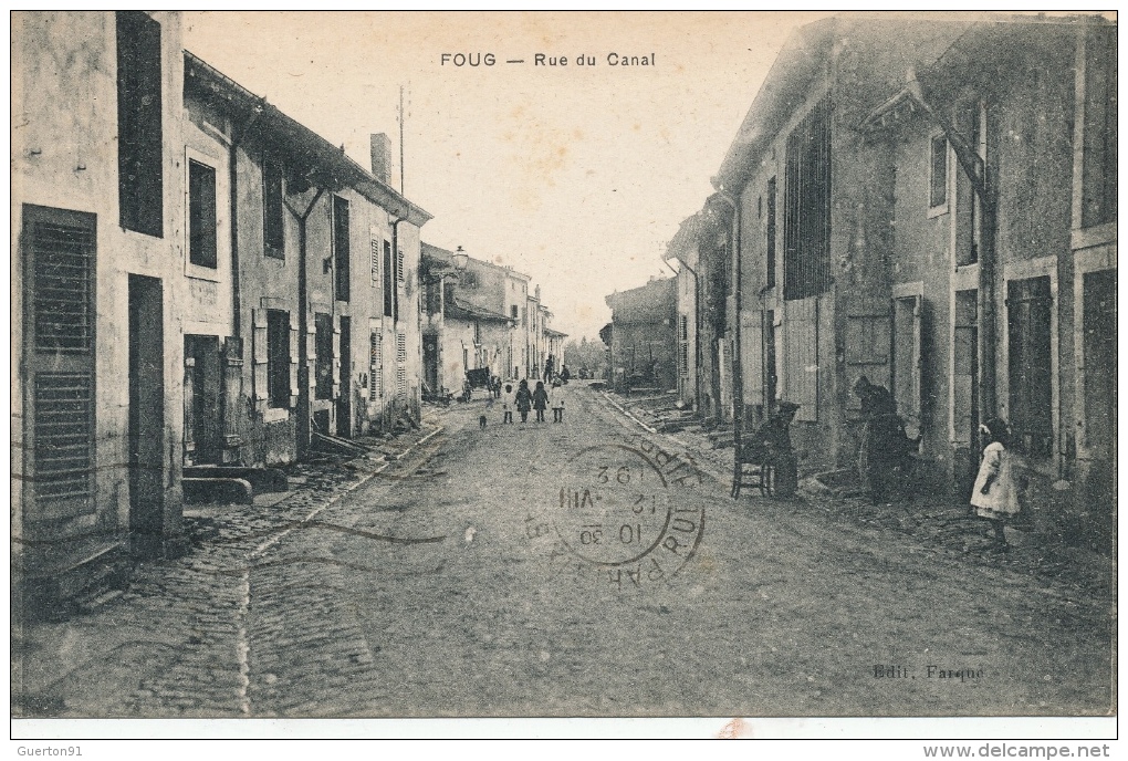 ( CPA 54 )  FOUG  /  Rue Du Canal  - - Foug