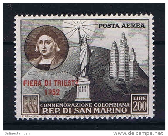 San Marino: Mi 484  Sa. A102  MNH/** 1952 Airmail - Luchtpost