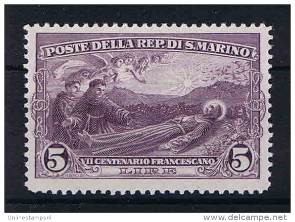 San Marino: Mi 144   Sa. 137  MH/* 1928 - Unused Stamps