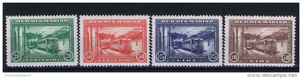 San Marino: Mi 180-183   Sa. 164-167  MH/* 1932 - Unused Stamps