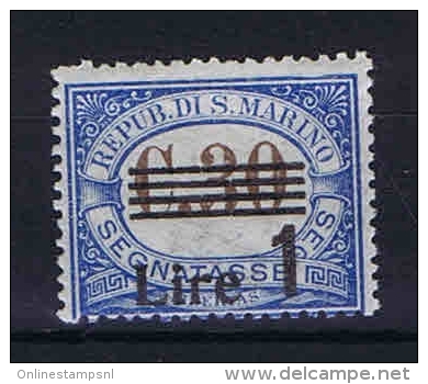 San Marino: Segnatasse Mi  58 Sa.50  MH/* 1936 - Strafport