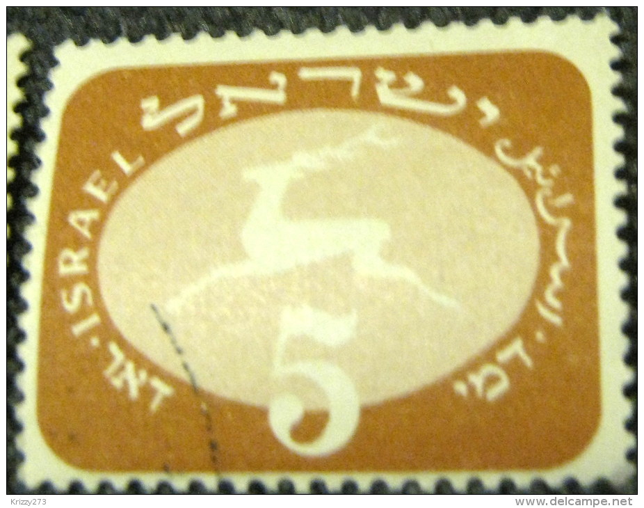 Israel 1952 Postage Due 5p - Used - Strafport