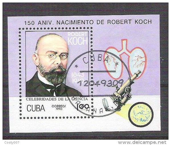 Cuba 1994 Robert Koch, Perf. Sheet, Used AA.046 - Usati