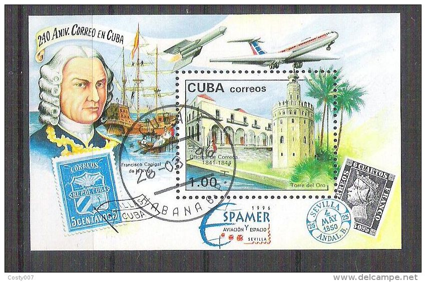 Cuba 1996 200 Years Cuba, Perf. Sheet, Used AA.053 - Usati