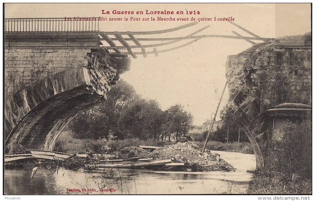 PUENTES, LA GUERRE EN LORRAINE EN 1914, ESCRITA - Bridges