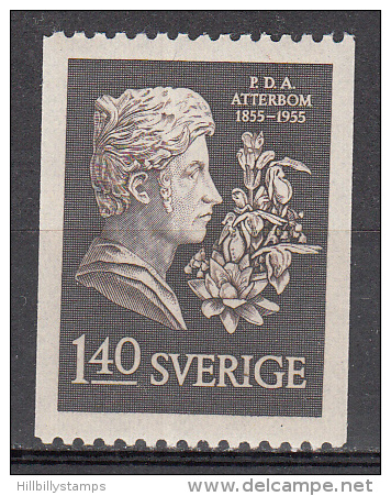 Sweden  Scott No.  485   Mnh      Year  1955 - Unused Stamps