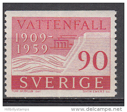 Sweden  Scott No.  539    Mnh      Year  1959 - Unused Stamps