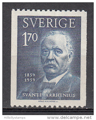Sweden  Scott No.  548   Mnh      Year  1959 - Unused Stamps