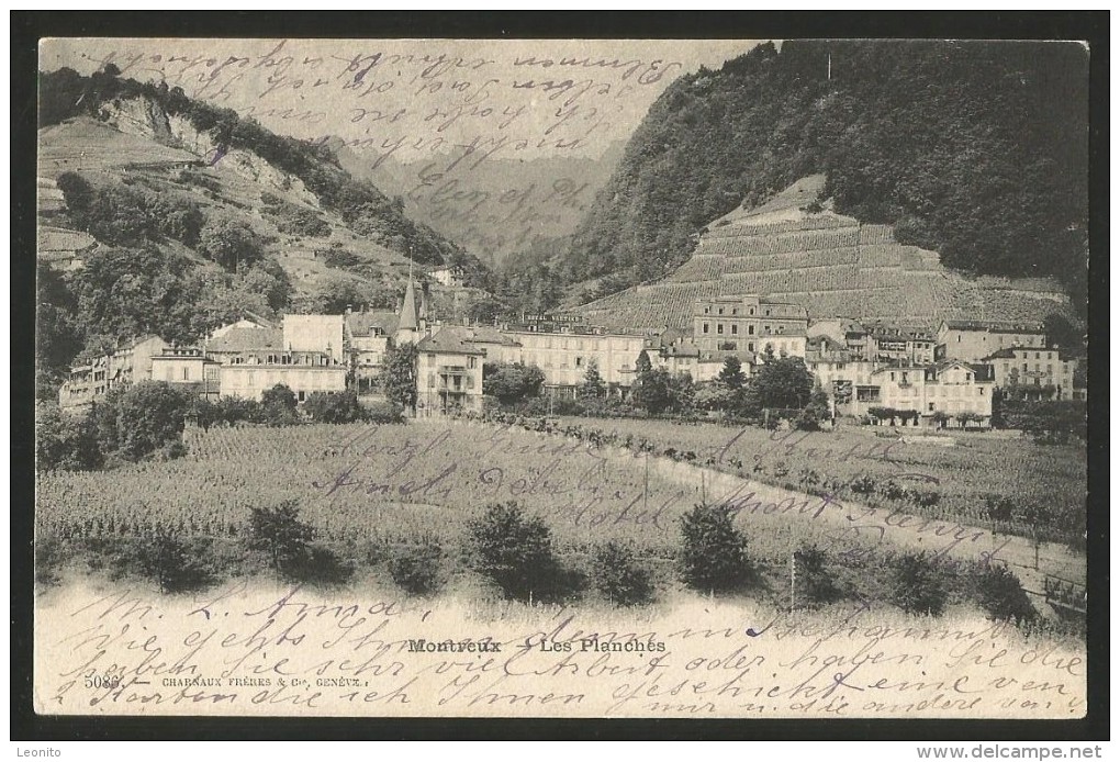 MONTREUX Les Planches Territet 1903 - Montreux