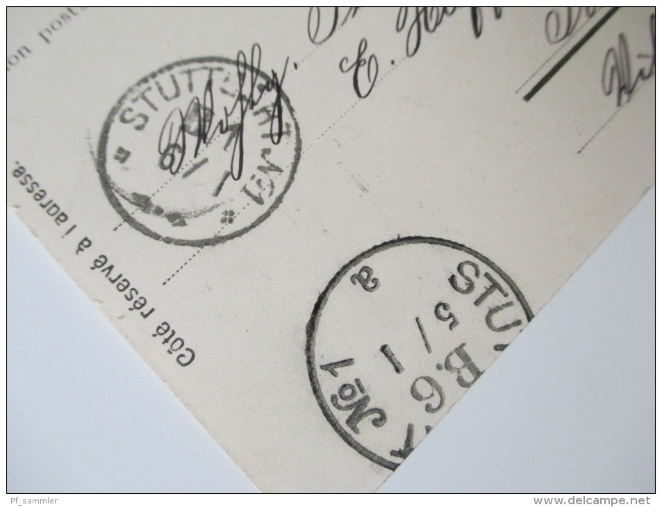 Bildpostkarte 1903 Winterthur Stadtkirche Verlag Caspar Studer & Co No 1354. 6 Stempel / Six Cancels. Waagerechtes Paar! - Winterthur