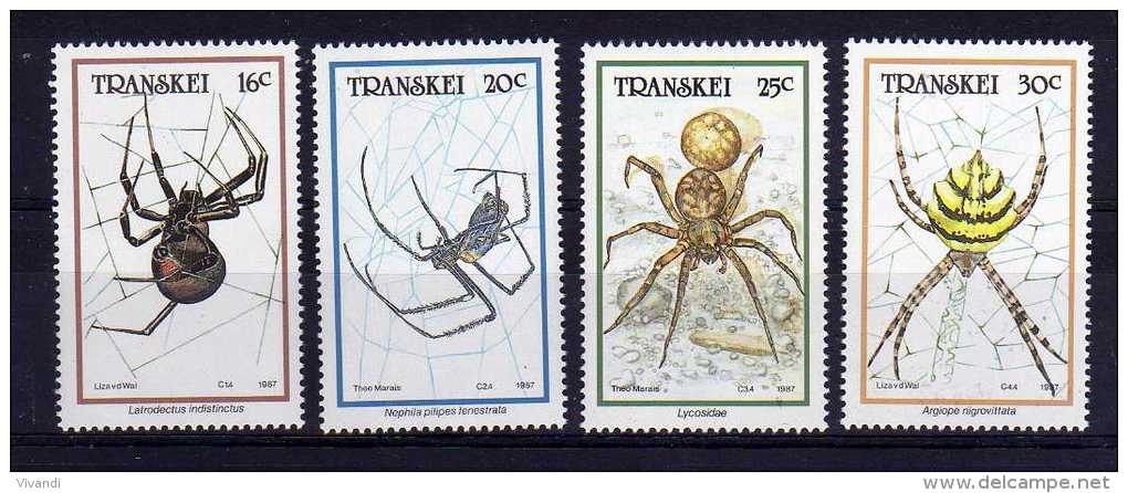 Transkei - 1987 - Spiders - MNH - Transkei