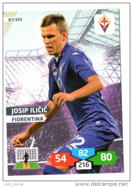 FIGURINA TRADING CARD PANINI ADRENALYN XL 2013-2014 - FIORENTINA - JOSIP ILICIC - Edizione Italiana