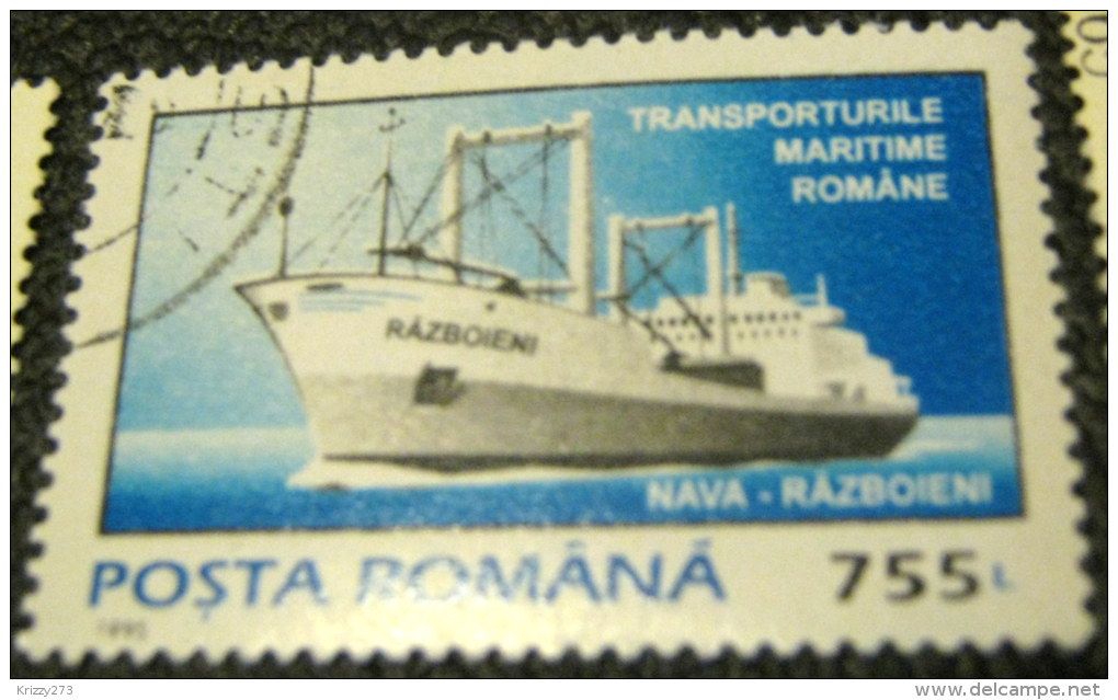 Romania 1995 The 100th Anniversary Of Romanian Maritime Service 755l - Used - Gebruikt