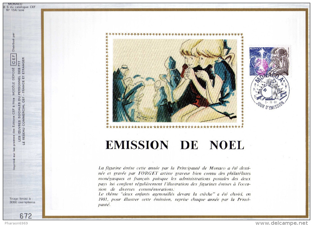 Feuillet Tirage Limité CEF 188 Soie émission De Noël - Storia Postale