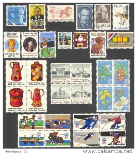 USA 1979 Definitives Year Set  MNH SC 1769-802 YV 1227-62 MI 1369-407 SG 1742-74 - Volledige Jaargang