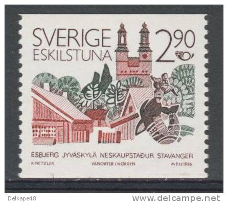 Sweden Sverige 1986 Mi 1396 ** Eskilstuna : Twin Cities In Scandinavia / Partnerstädte In Skandinavien - Geographie