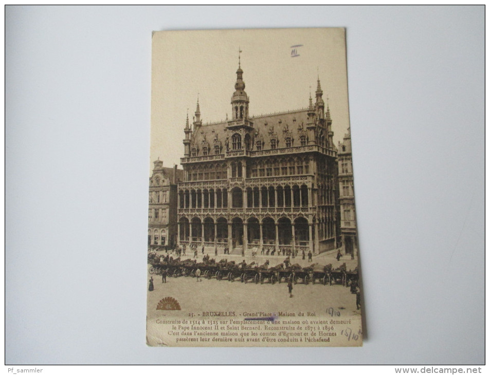 Belgien 1914 Bruxelles - Grand Place  - Maison Du Roi. - Monuments