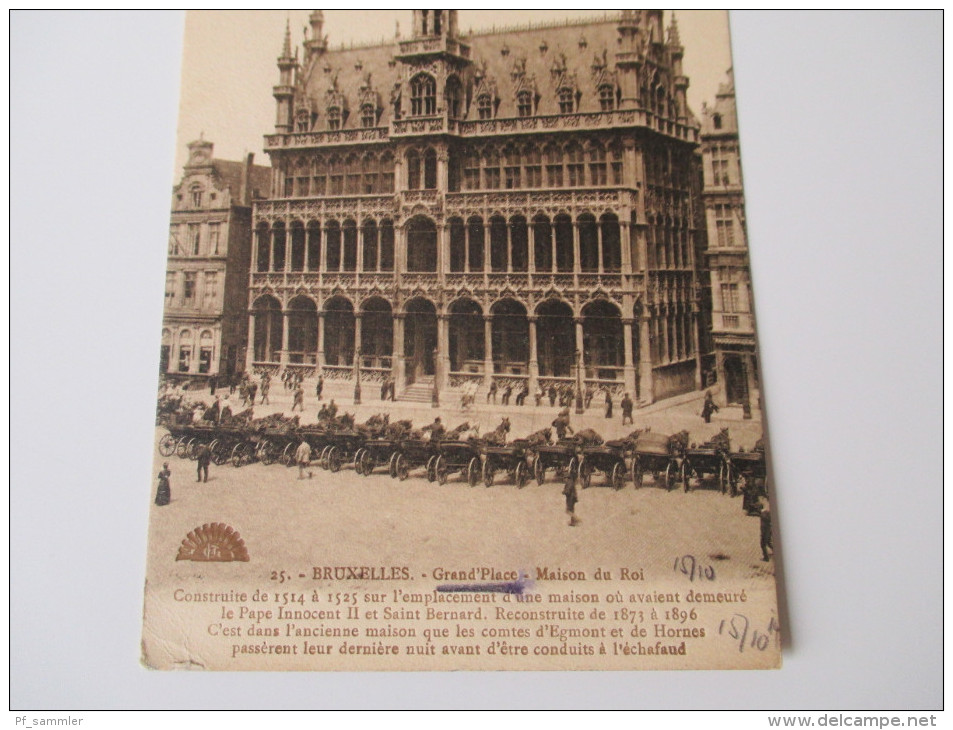 Belgien 1914 Bruxelles - Grand Place  - Maison Du Roi. - Monuments