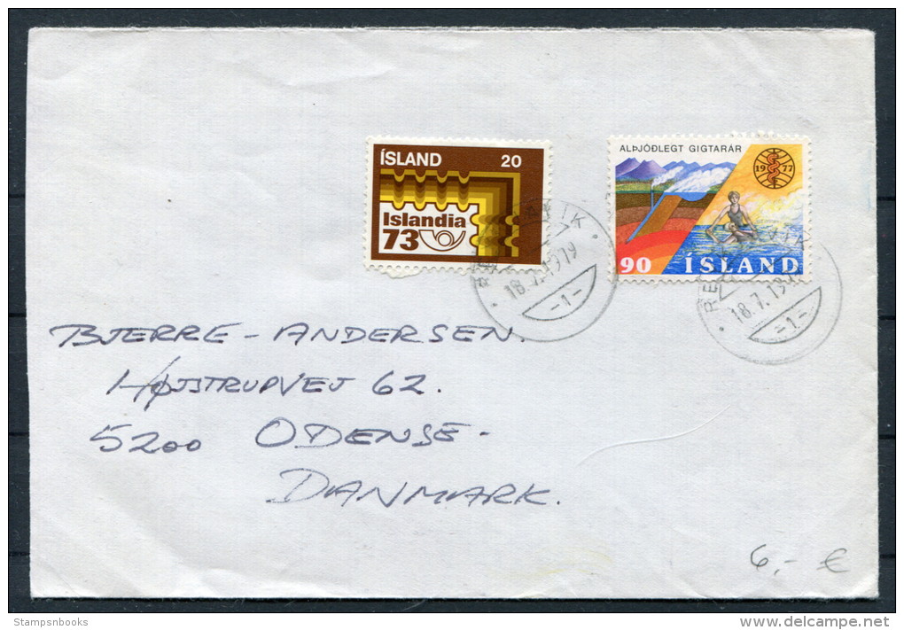 1979 Iceland Reykjavik Cover - Denmark - Briefe U. Dokumente