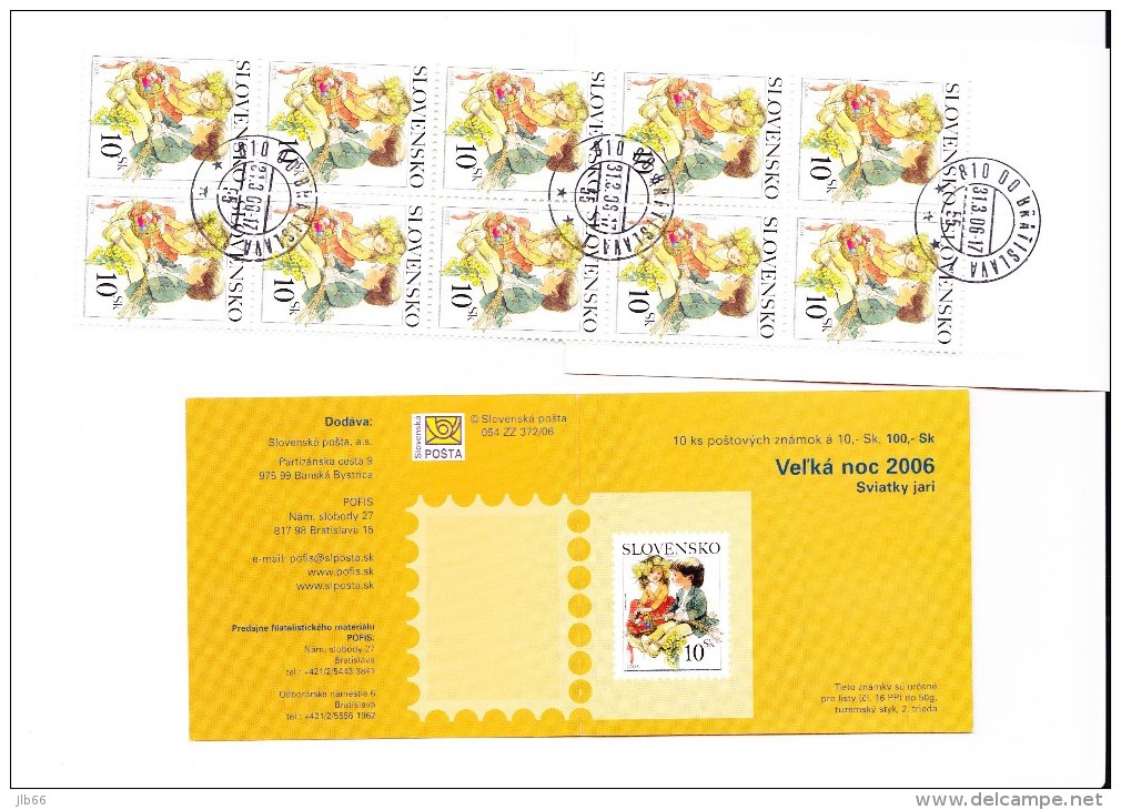 Carnet Pâques 2006 De 10  Timbres C 461 Oblitéré / Booklet Easter 2006  Mi 55 (531) Used - Used Stamps