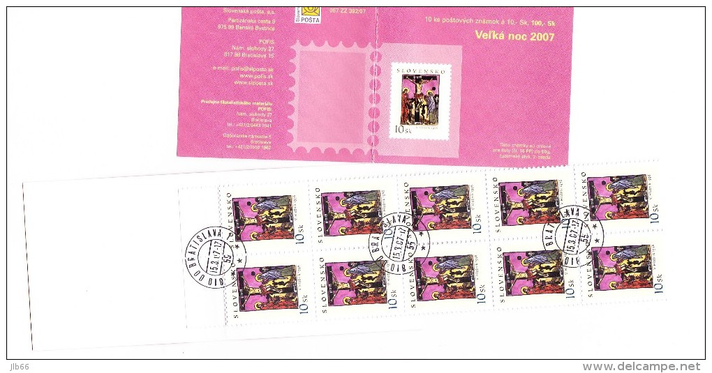 Carnet Pâques 2007 De 10  Timbres C 479 Oblitéré / Booklet Easter 2007  Mi 58 (551) Used - Gebruikt