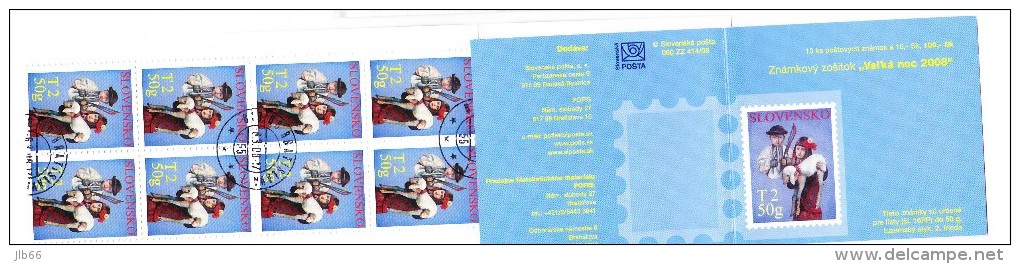 Carnet Pâques 2008 De 10  Timbres C 498 Oblitéré / Booklet Easter 2008 Used  Mi 61 (573) - Gebraucht