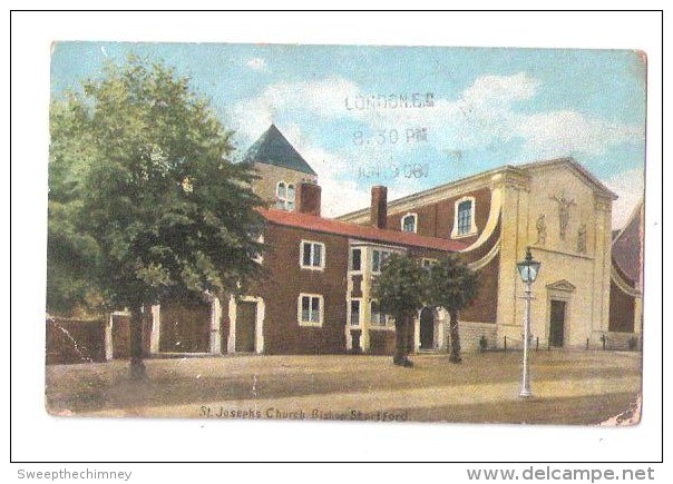 St Josephs Church Bishops Stortford 1909 Postcard - Hertfordshire