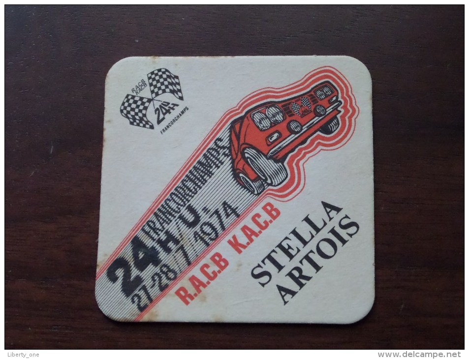 STELLA ARTOIS - 24 H Francorchamps RACB KACB 1974 ( Sous Bock / Coaster / Onderlegger ) Zie Foto´s Voor Detail ! - Bierviltjes