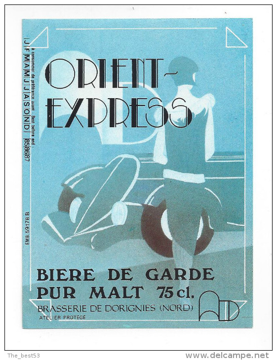 Etiquette De  Bière De Garde  -  Orient Express  -   Brasserie De Dorignies  (59) - Bière