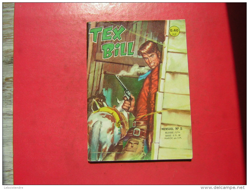 BD  PETIT FORMAT  TEX BILL MENSUEL N° 5   ARTIMA 1962  BON ETAT ,VECU D´USAGE - Petit Format