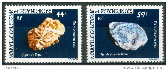 1983 Nuova Caledonia Minerali Minerals Minèraux Set MNH** F76 - Mineralen