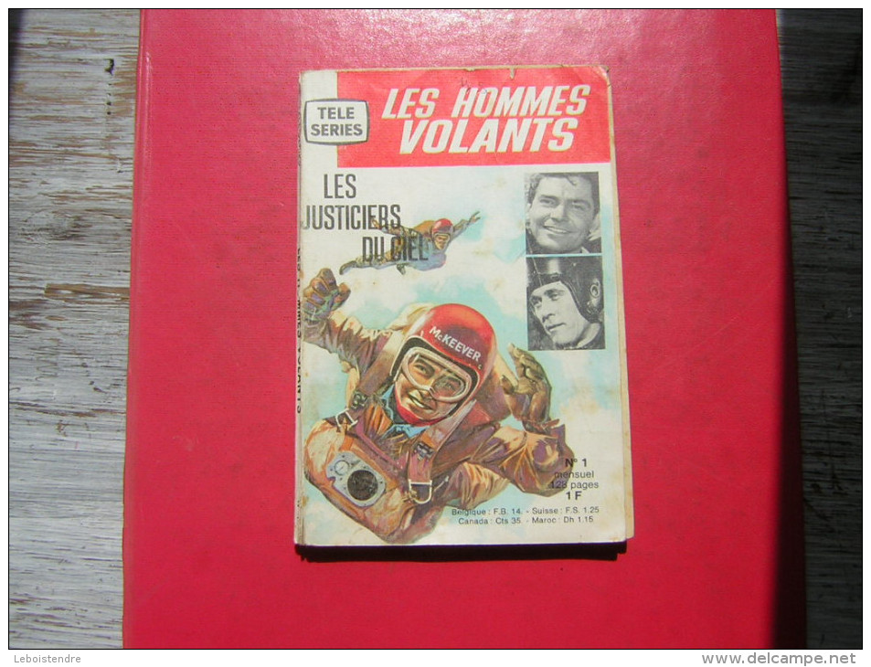 BD  PETIT FORMAT  TELE SERIES  LES HOMMES VOLANTS  N° 1  LES JUSTICIERS DU CIEL   MENSUEL 128 PAGES  1963 N M P P - Petit Format