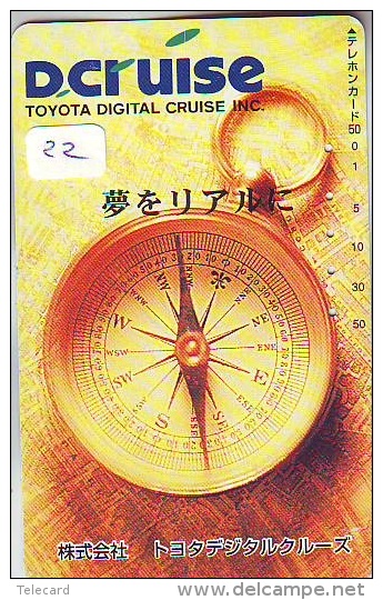 Télécarte Japon * COMPASS * JAPAN (22)  KOMPAS * KOMPASS * Phonecard * TELEFONKARTE - Astronomia