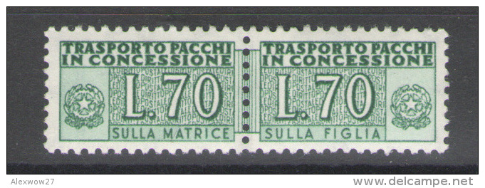 ITALIA 1955 PACCHI IN CONCESSIONE 70 LIRE ** MNH - Colis-concession