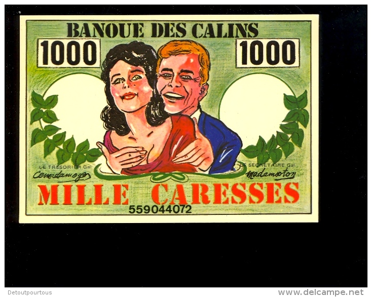 Billet De La Banque Des Calins 1000 Caresses Banknote - Monnaies (représentations)