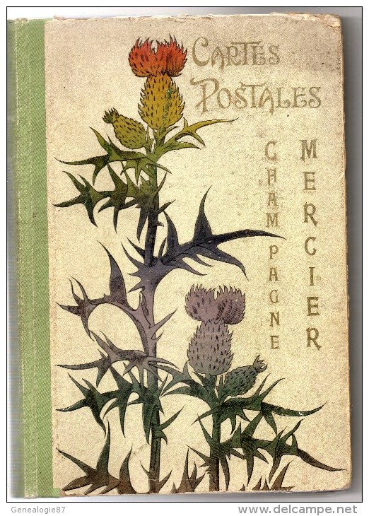 51 - EPERNAY - RARE CLASSEUR CARTES POSTALES CHAMPAGNE MERCIER - 1900- ART NOUVEAU - Autres & Non Classés