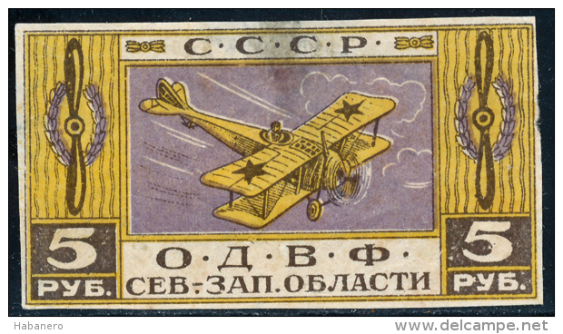 USSR 1923 REVENUE STAMP ODVF SOCIETY OF AIR FORCES FRIENDS - Fiscale Zegels